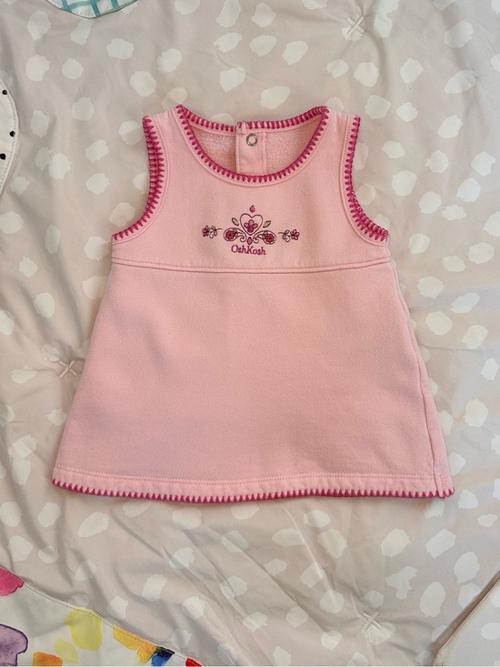OshKosh B'gosh Other - Baby OshKosh B'gosh Pink French Terry Jumper Dress Size 0-3M